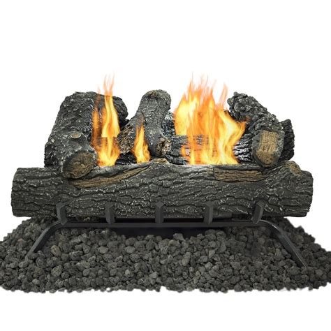 pleasant hearth ventless gas fireplace|24 inch gas logs ventless.